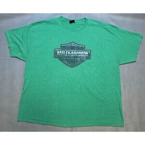 Harley Davidson T Shirt Daytona Beach Graphic T-Shirt Green 3XL Bruce Ross Meyer